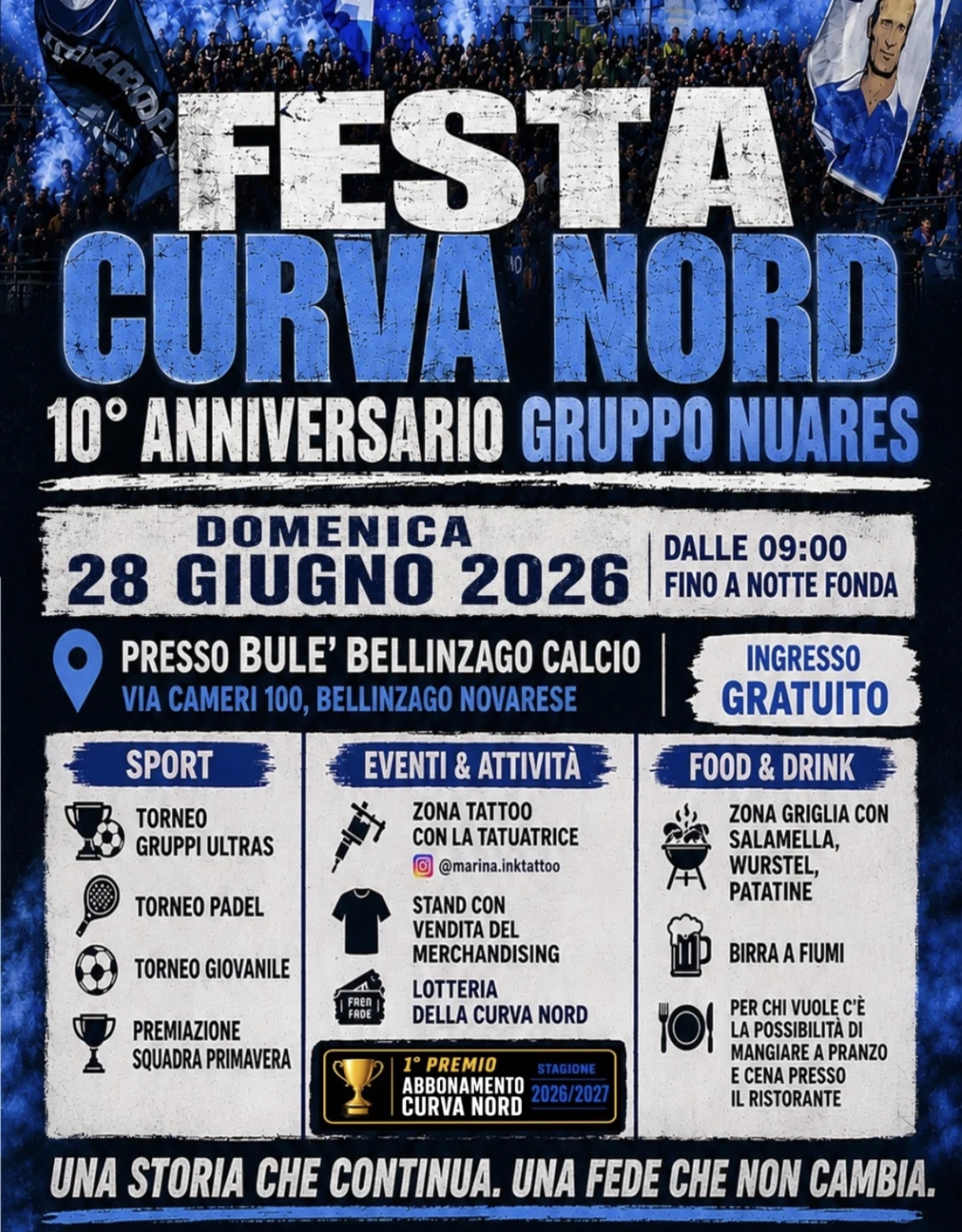 Festa Curva Nord "Nuares"